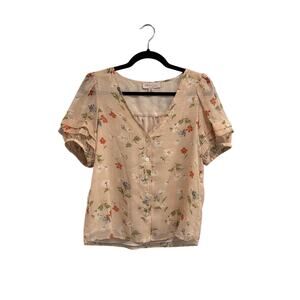 Philosophy Puff Sleeve Floral Blouse